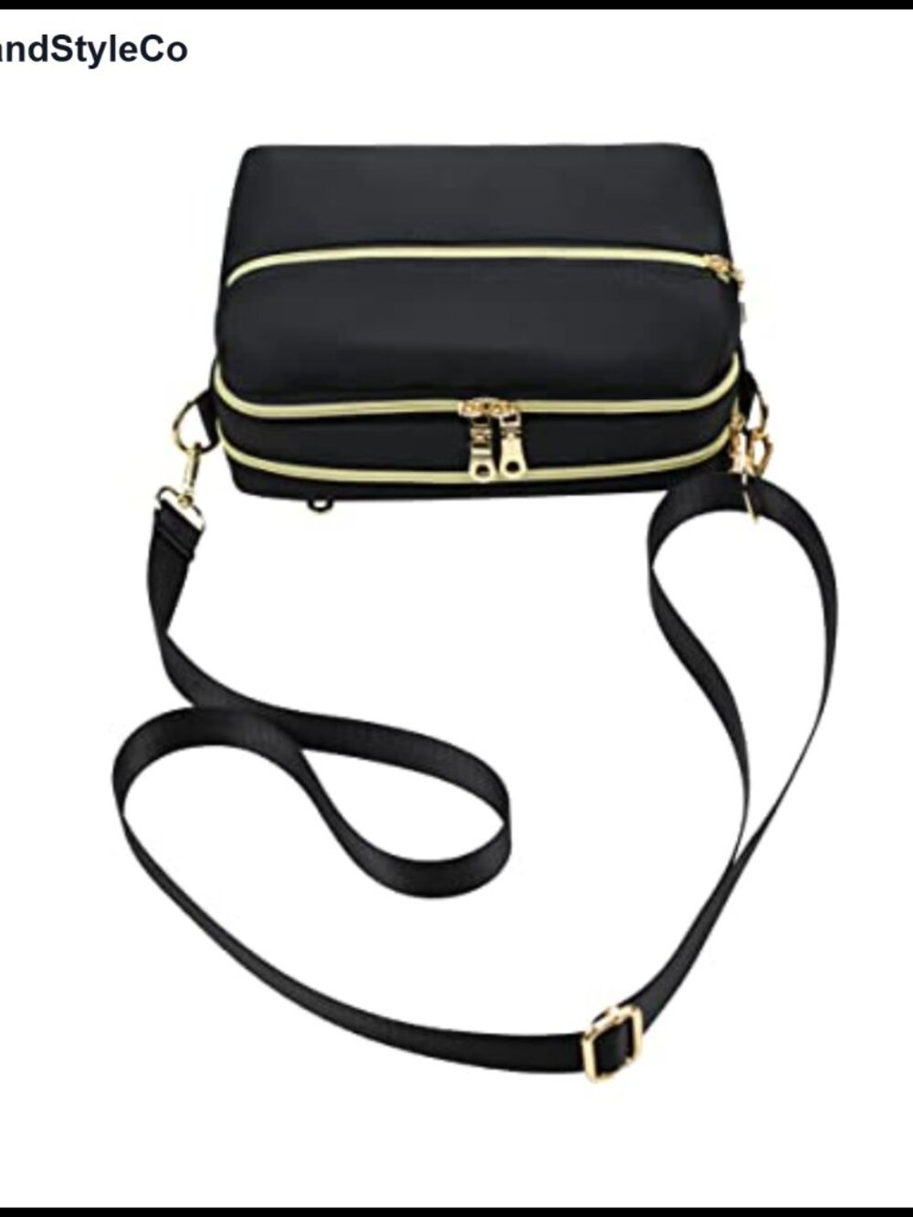 Nylon Multi Pocket Crossbody Bag Shoulder Messenger Purse Women Large